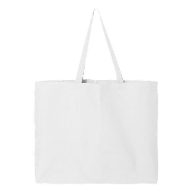 Q-Tees 25L Jumbo Tote - Q-Tees Q600 Q-Tees White One Size