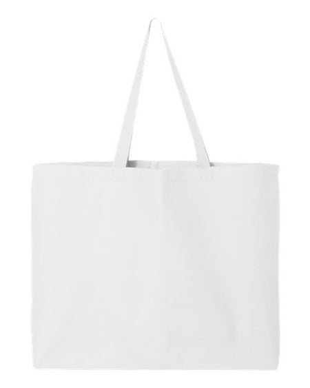 Q-Tees 25L Jumbo Tote - Q-Tees Q600 Q-Tees White One Size