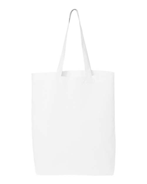 Q-Tees 12L Economical Tote - Q-Tees QTBG Q-Tees White One Size