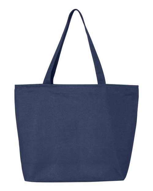 Q-Tees 25L Zippered Tote - Q-Tees Q611 Q-Tees Navy One Size