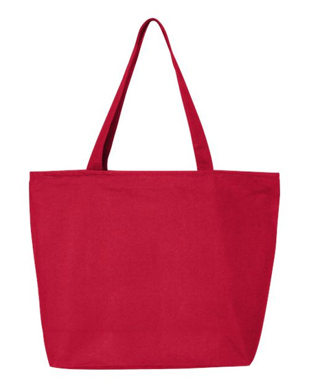 Q-Tees 25L Zippered Tote - Q-Tees Q611 Q-Tees Red One Size