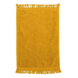 Q-Tees Fringed Fingertip Towel - Q-Tees T100 Q-Tees Gold One Size