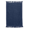 Q-Tees Fringed Fingertip Towel - Q-Tees T100 Q-Tees Navy One Size