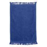 Q-Tees Fringed Fingertip Towel - Q-Tees T100 Q-Tees Royal One Size