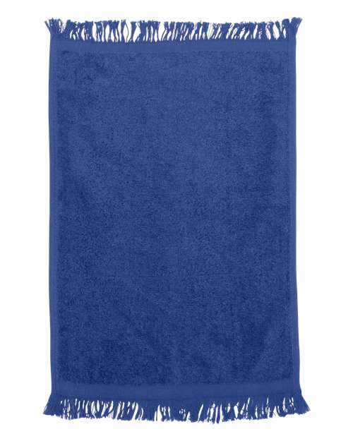 Q-Tees Fringed Fingertip Towel - Q-Tees T100 Q-Tees Royal One Size