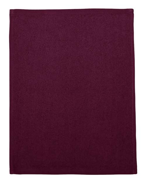 Q-Tees Hemmed Fingertip Towel - Q-Tees T600 Q-Tees Maroon One Size