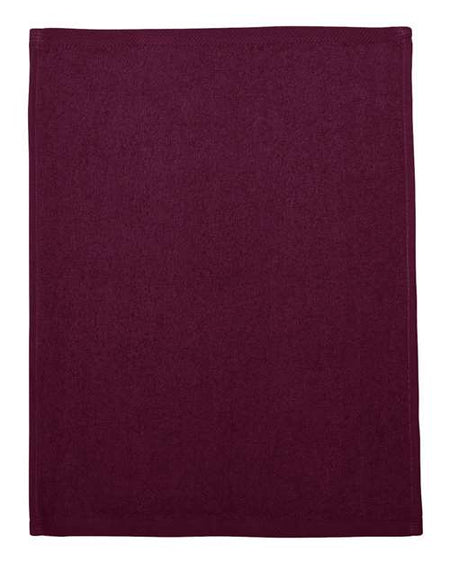 Q-Tees Hemmed Fingertip Towel - Q-Tees T600 Q-Tees Maroon One Size