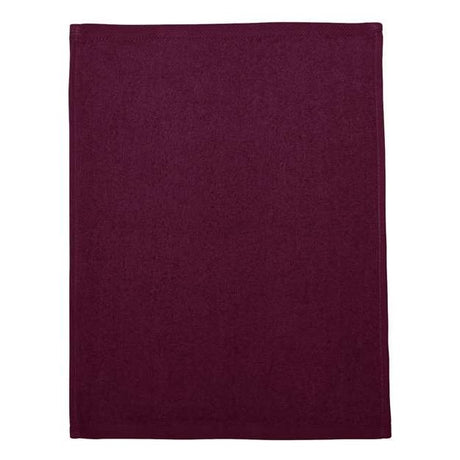Q-Tees Hemmed Fingertip Towel - Q-Tees T600 Q-Tees Maroon One Size