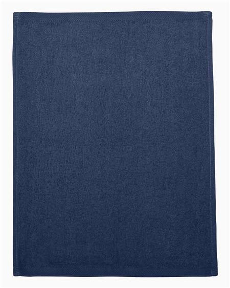 Q-Tees Hemmed Fingertip Towel - Q-Tees T600 Q-Tees Navy One Size