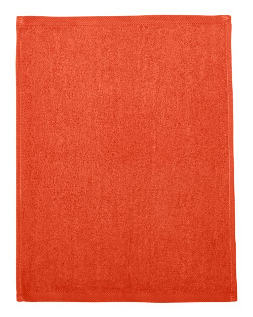 Q-Tees Hemmed Fingertip Towel - Q-Tees T600 Q-Tees Orange One Size