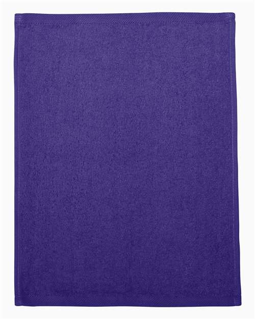 Q-Tees Hemmed Fingertip Towel - Q-Tees T600 Q-Tees Purple One Size