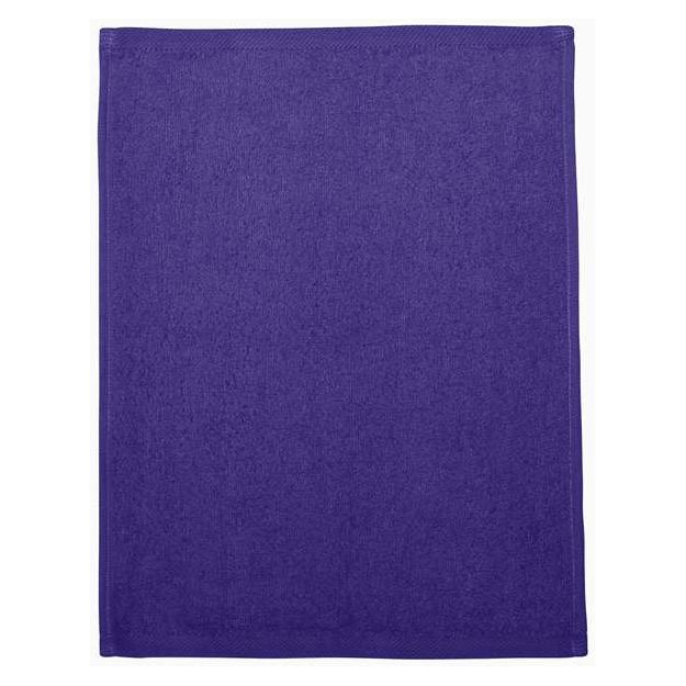 Q-Tees Hemmed Fingertip Towel - Q-Tees T600 Q-Tees Purple One Size