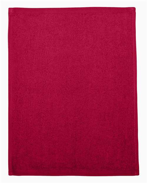 Q-Tees Hemmed Fingertip Towel - Q-Tees T600 Q-Tees Red One Size