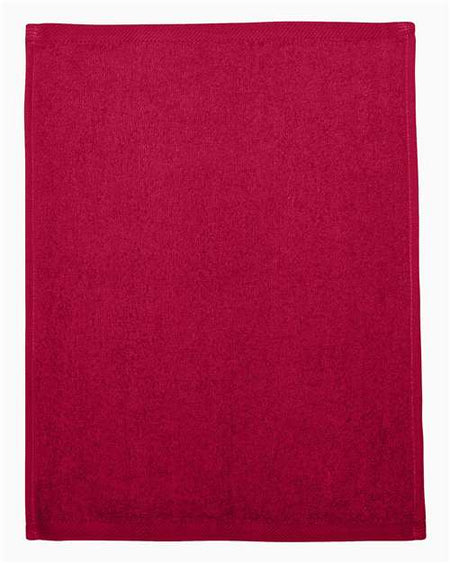 Q-Tees Hemmed Fingertip Towel - Q-Tees T600 Q-Tees Red One Size