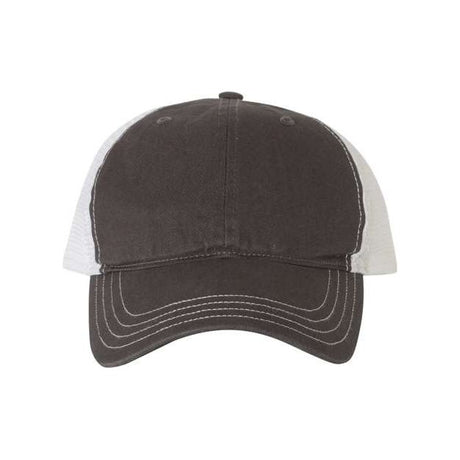 Richardson Garment-Washed Trucker Cap - Richardson 111 Richardson Charcoal/ White Adjustable