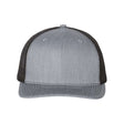Richardson Snapback Trucker Cap - XS - Richardson 112 Richardson Heather Grey/ Black XL