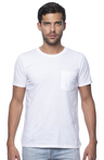 Royal Apparel 5117ORG Unisex Organic Short Sleeve Pocket tee - Salt