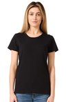 Royal Apparel 5120 Women's Relaxed Fit Short Sleeve Tee - Black