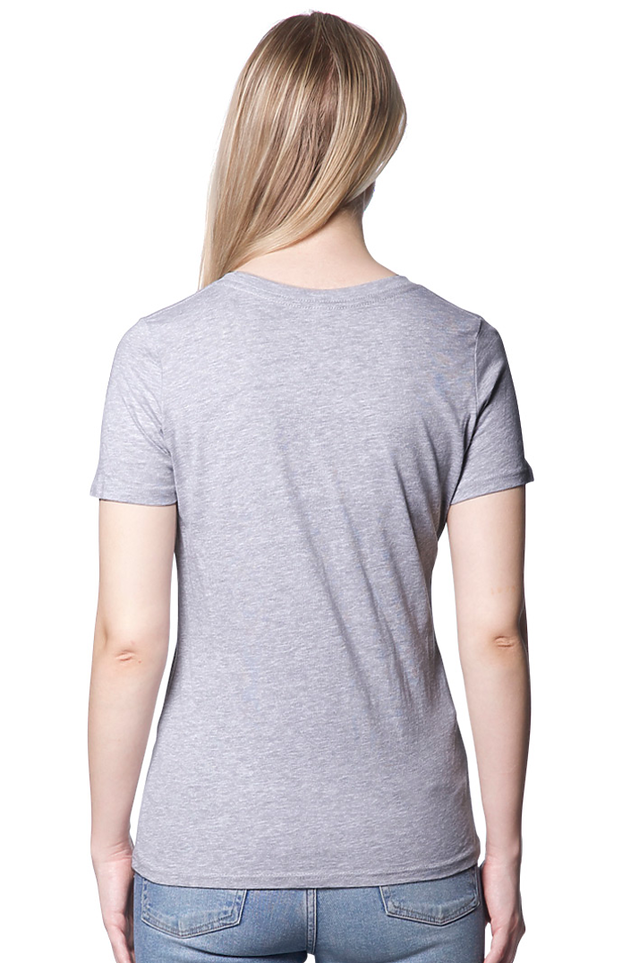 Royal Apparel 5120 Women's Relaxed Fit Short Sleeve Tee - Heather Grey