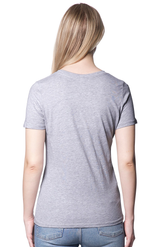 Royal Apparel 5120 Women's Relaxed Fit Short Sleeve Tee - Heather Grey