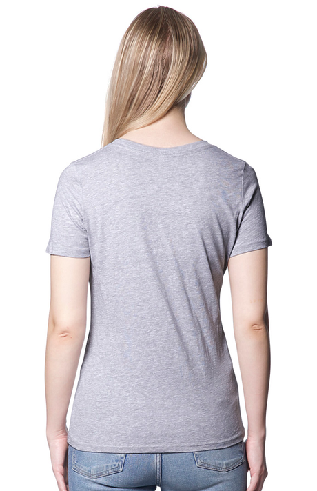 Royal Apparel 5120 Women's Relaxed Fit Short Sleeve Tee - Heather Grey