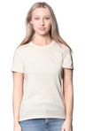 Royal Apparel 5120 Women's Relaxed Fit Short Sleeve Tee - Natural
