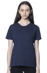 Royal Apparel 5120 Women's Relaxed Fit Short Sleeve Tee - Navy