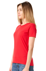 Royal Apparel 5120 Women's Relaxed Fit Short Sleeve Tee - Red
