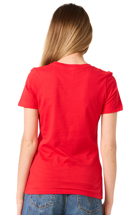 Royal Apparel 5120 Women's Relaxed Fit Short Sleeve Tee - Red