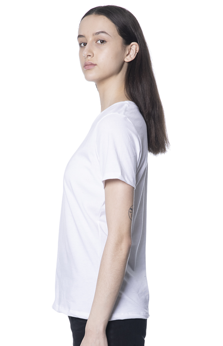 Royal Apparel 5120 Women's Relaxed Fit Short Sleeve Tee - White