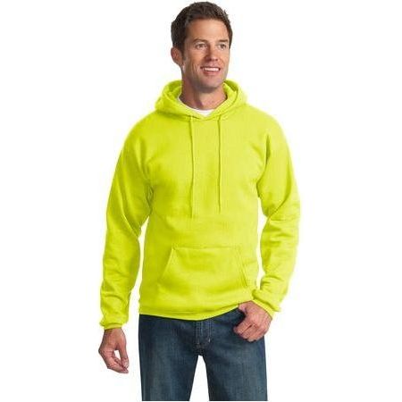 Mens Ultimate Pullover Hooded Sweatshirt Joe's USA Medium Safety Green
