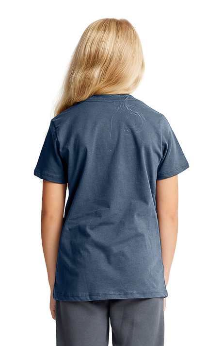 Royal Apparel 5121PD Youth Vintage Pigment Dyed Tee - Blue Steel