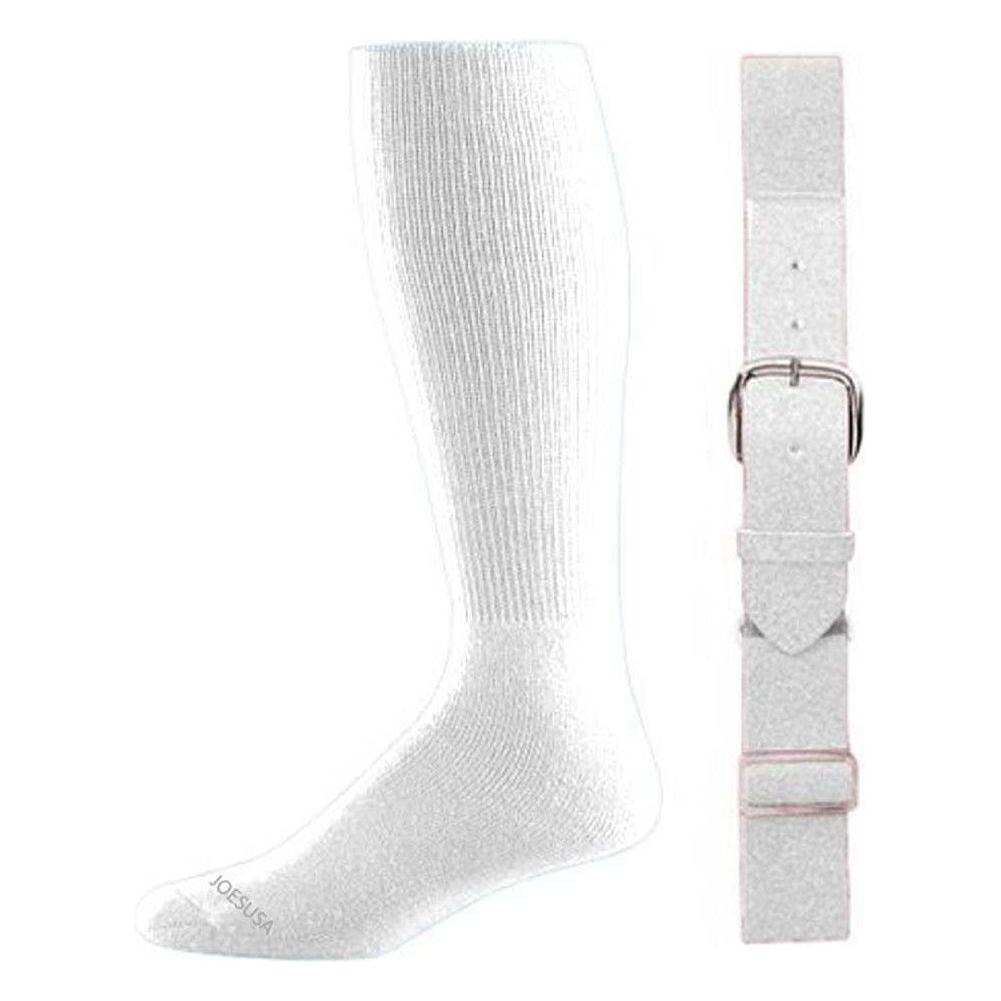 Baseball Socks & Belt Combo Set ( All Sizes & Colors Available) Joe's USA All Sport Socks and Belts