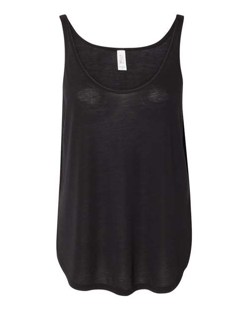 BELLA + CANVAS Women's Flowy Tank with Side Slit - BELLA + CANVAS 8802 BELLA + CANVAS Black S