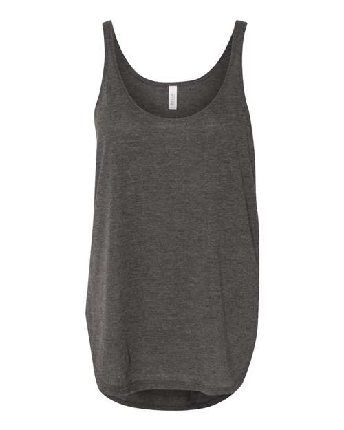 BELLA + CANVAS Women's Flowy Tank with Side Slit - BELLA + CANVAS 8802 BELLA + CANVAS Dark Grey Heather S