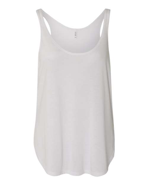 BELLA + CANVAS Women's Flowy Tank with Side Slit - BELLA + CANVAS 8802 BELLA + CANVAS White S