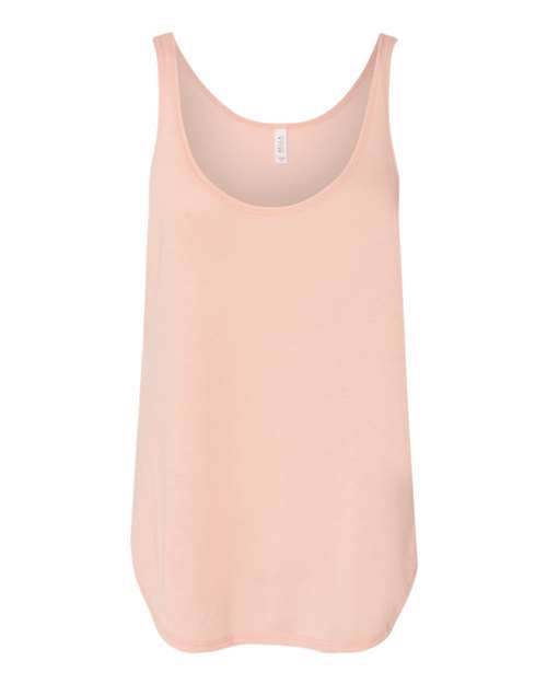 BELLA + CANVAS Women's Flowy Tank with Side Slit - BELLA + CANVAS 8802 BELLA + CANVAS Peach S