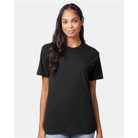 Hanes Perfect-T Triblend T-Shirt - Solid Black Triblend - Hanes 42TB Hanes Solid Black Triblend S