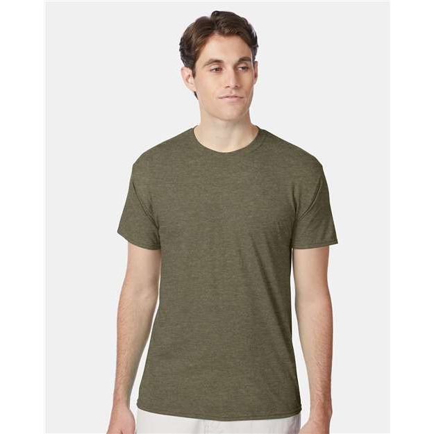 Hanes Perfect-T Triblend T-Shirt - Military Green Triblend - Hanes 42TB Hanes Military Green Triblend S