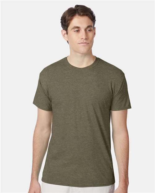 Hanes Perfect-T Triblend T-Shirt - Military Green Triblend - Hanes 42TB Hanes