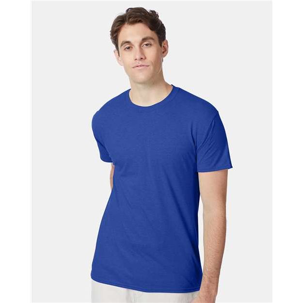 Hanes Perfect-T Triblend T-Shirt - Royal Triblend - Hanes 42TB Hanes Royal Triblend S