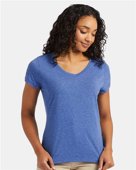 Hanes Perfect-T Women’s Triblend V-Neck T-Shirt - Hanes 42VT Hanes