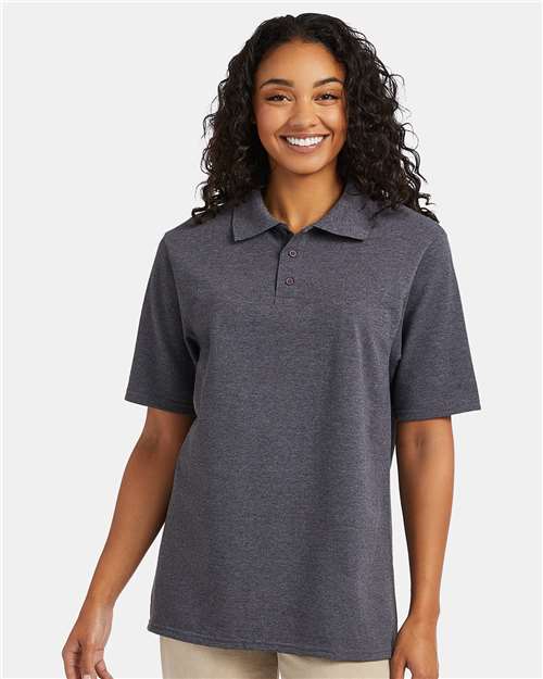 Hanes Men's Piqué Polo - Hanes 055P