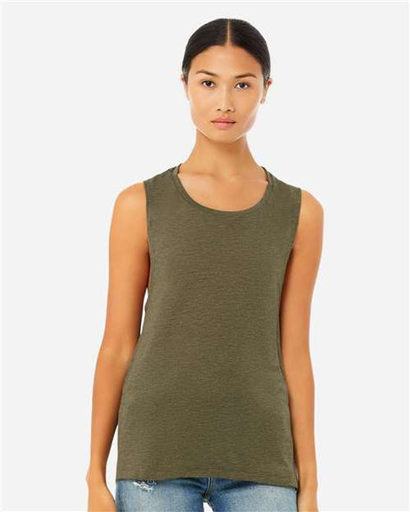 BELLA + CANVAS Women's Flowy Scoop Muscle Tank - BELLA + CANVAS 8803