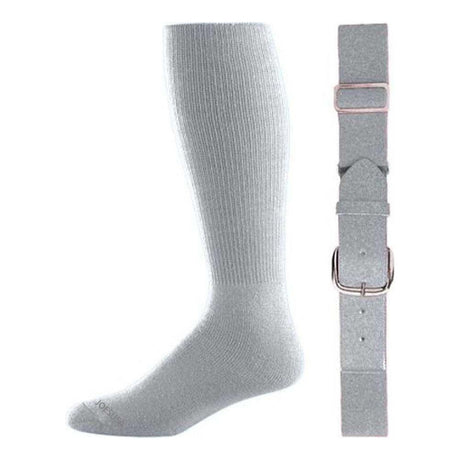 Baseball Socks & Belt Combo Set ( All Sizes & Colors Available) Accessories Joe's USA Gray Youth