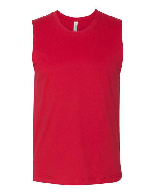 BELLA + CANVAS Jersey Muscle Tank - BELLA + CANVAS 3483 BELLA + CANVAS Red XS