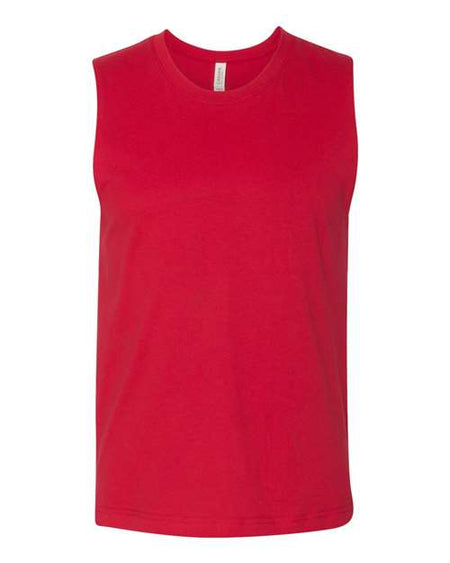 BELLA + CANVAS Jersey Muscle Tank - BELLA + CANVAS 3483 BELLA + CANVAS Red XS