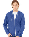 Bella + Canvas 3739 Unisex Sponge Fleece Full-Zip Hoodie Sweatshirt