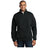 Mens 1/4-Zip Cadet Collar Sweatshirt Joe's USA Small Black