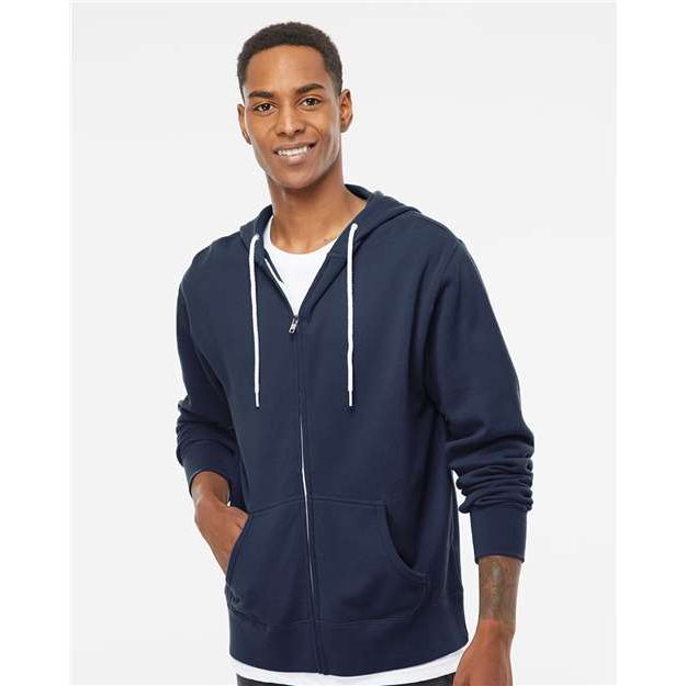 Independent Trading Co. Lightweight Full-Zip Hooded Sweatshirt - Independent Trading Co. AFX90UNZ Independent Trading Co.